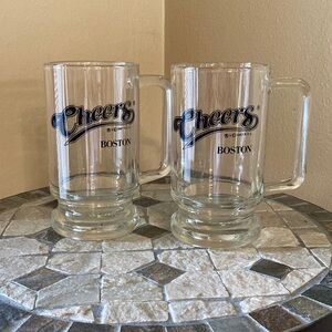 Vintage Glass Beer Mugs from Cheers in Boston